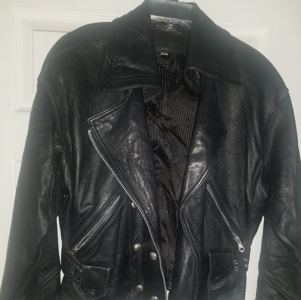 Genuine Leather Motorcycle Jacket